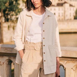 Sezane Will Jacket in Ecru uni